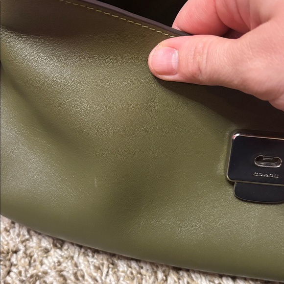 Coach Slouchy Rogue Top Handle in Olive - Picture 16 of 17